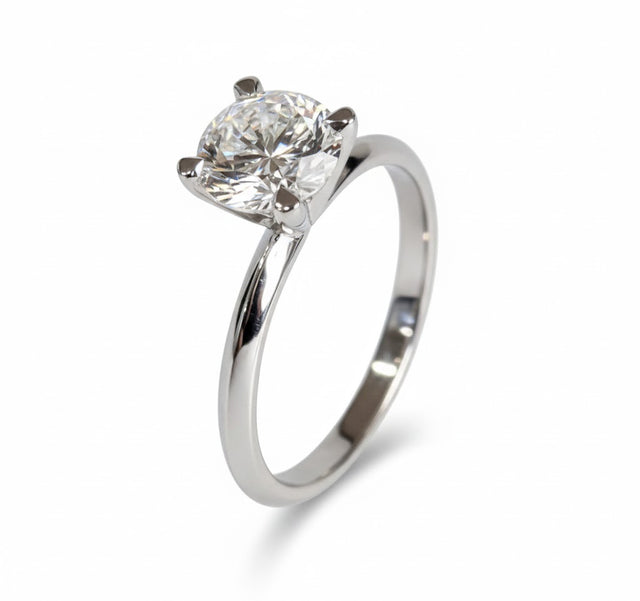 Promesse Éternelle – Bague Solitaire en Zircon